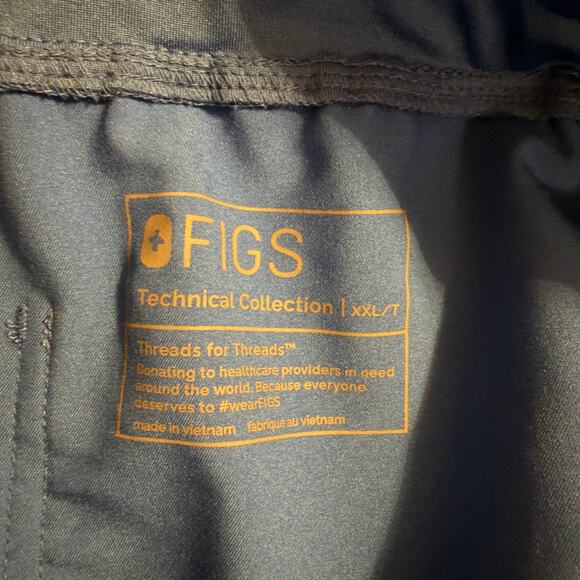 NWT Figs High Waisted Yola Skinny Scrub Pants Royal Blue Size XXL/T - Picture 10 of 11
